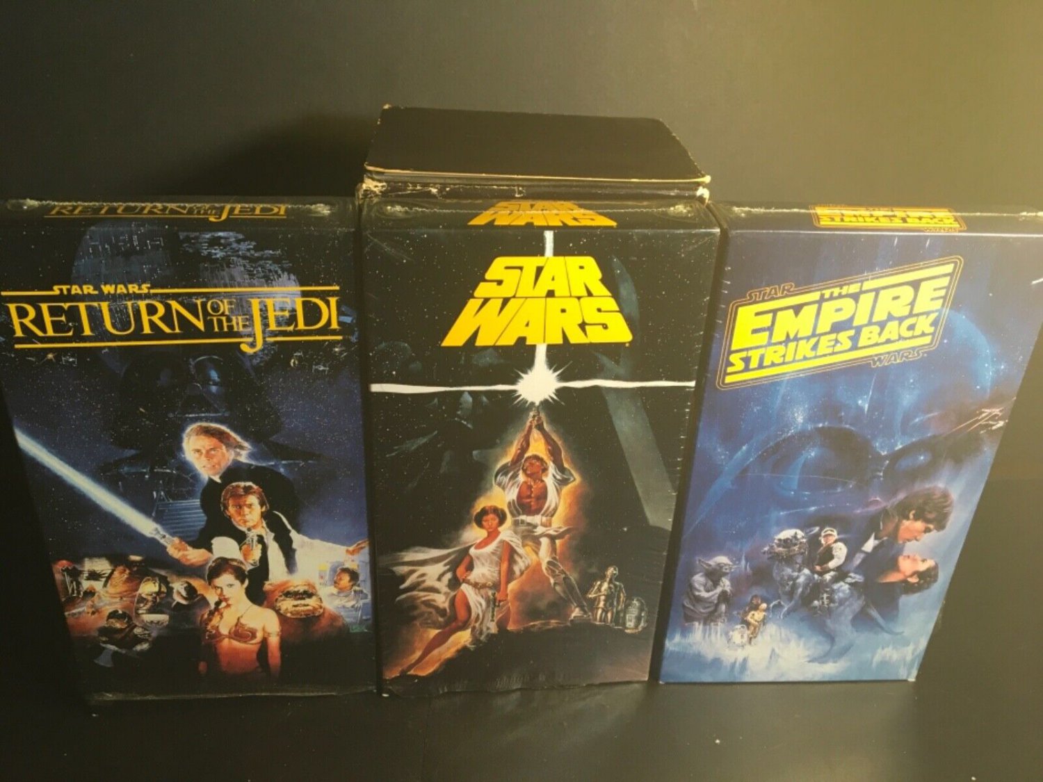 Vintage Star Wars VHS Trilogy Tapes Box Set