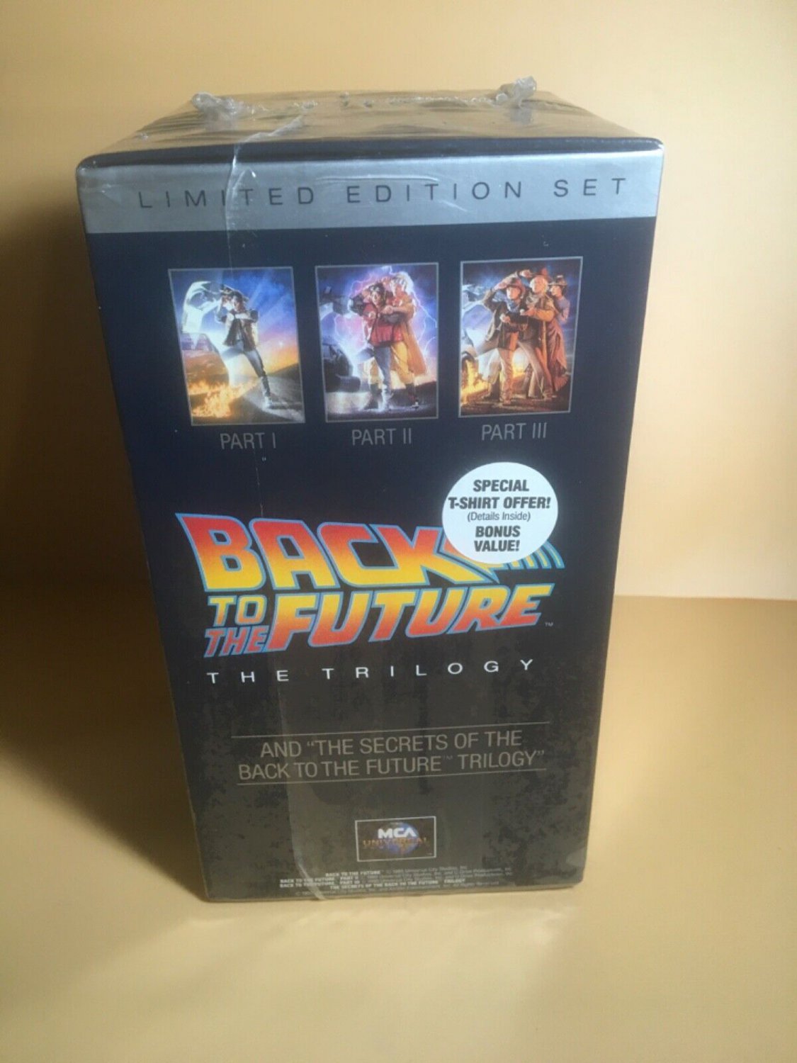 BTTF BACK TO THE FUTURE VHS TRILOGY BOX SET FACTORY SEALED NEW MINT