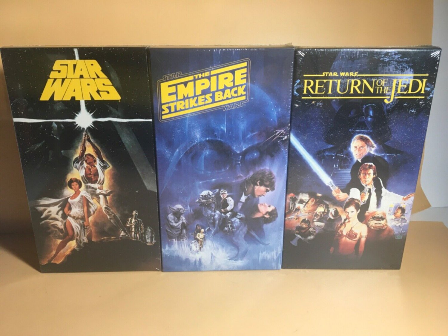 Vintage Star Wars Vhs Trilogy Vcr Tapes Cbs Fox Watermarks Factory