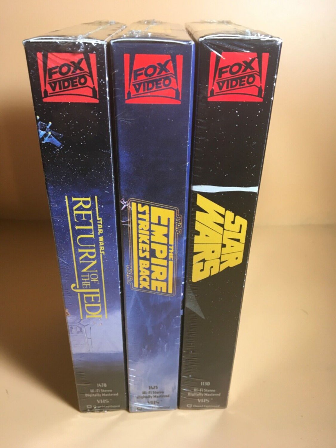 Star Wars VHS Trilogy Tapes Factory Sealed CBS FOX Video NEW 1992 MINT