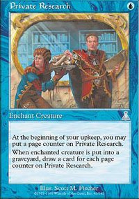 Magic the Gathering Card - Private Research (Urza's Destiny)