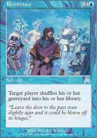 Magic the Gathering Card - Reminisce (Onslaught)