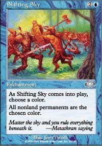 Magic the Gathering Card - Shifting Sky (Planeshift)