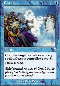 Magic the Gathering Card - Disrupt (Invasion)