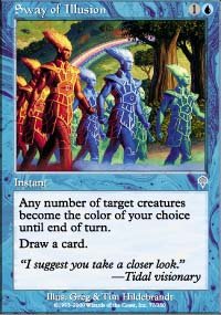 Magic the Gathering Card - Sway of Illusion (Invasion)