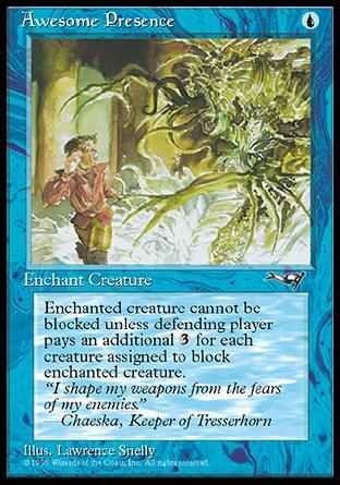 Magic the Gathering Card - Awesome Presence (Alliances)