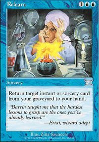 Magic the Gathering Card - Relearn (Sixth Edition)