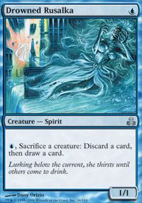 Magic the Gathering Card - Drowned Rusalka (Guildpact)