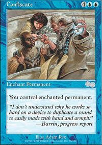 Magic the Gathering Card - Confiscate (Urza's Saga)