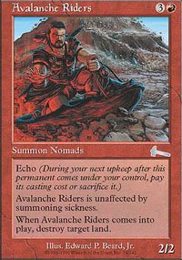 Magic the Gathering Card - Avalanche Riders (Urza's Legacy)