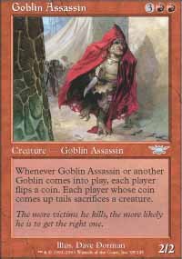 Magic the Gathering Card - Goblin Assassin (Legions)