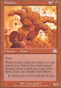 Magic the Gathering Card - Avarax (Onslaught)
