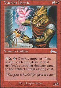 Magic the Gathering Card - Viashino Heretic (Urza's Legacy)
