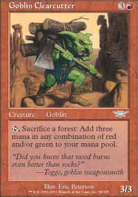 Magic the Gathering Card - Goblin Clearcutter (Legions)