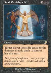 Magic the Gathering Card - Final Punishment (Scourge)