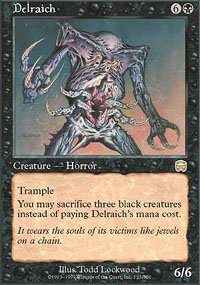 Magic the Gathering Card - Delraich (Mercadian Masques)