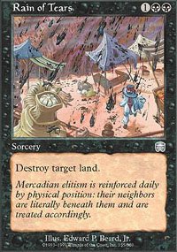 Magic the Gathering Card - Rain of Tears (Mercadian Masuqes)