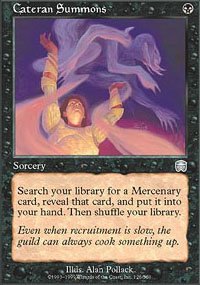 Magic the Gathering Card - Cateran Summons (Mercadian Masques)