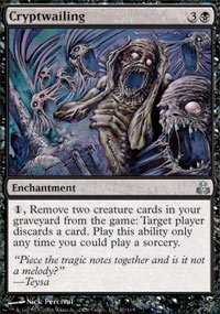 Magic the Gathering Card - Cryptwailing (Guildpact)