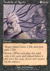Magic the Gathering Card - Tendrils of Agony (Scourge)