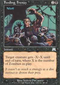 Magic the Gathering Card - Feeding Frenzy (Onslaught)
