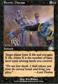 Magic the Gathering Card - Exotic Disease (Planeshift)