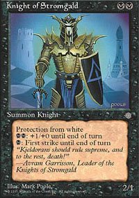 Magic the Gathering Card - Knight of Stromgald (Ice Age)