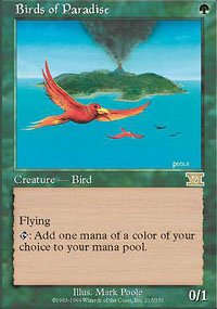 Magic the Gathering Card - Birds of Paradise (Sixth Edition)