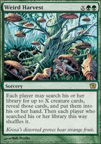 Magic the Gathering Card - Weird Harvest (Onslaught)