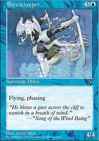 (4) Magic the Gathering Cards - Breezekeeper