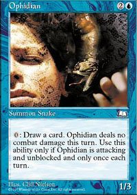 (4) Magic the Gathering Cards - Ophidian