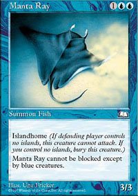 (4) Magic the Gathering Cards - Manta Ray