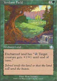 Magic the Gathering Card - Verdant Field (Prophecy)