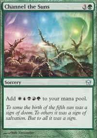 Magic the Gathering Card - Channel the Suns (Fifth Dawn)