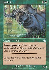 Magic the Gathering Card - Wild Ox (Starter)