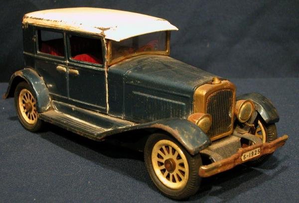 Vintage Tin Toy 30s Type Car Touring Sedan