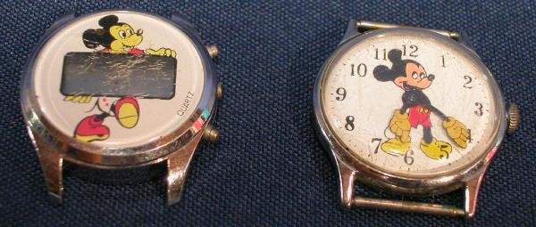 Walt Disney Mickey Mouse Digital and Analog Watch Lot