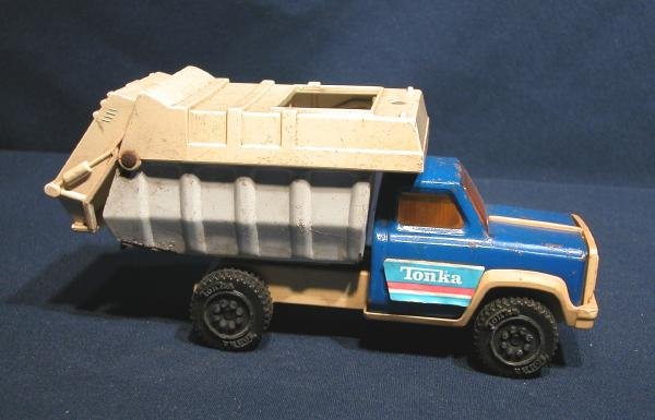 US Made Tonka Toy Garbage Truck Trash Packer Pressed Steel