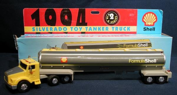 1994 Shell Gasoline Tanker Truck Toy Tractor Trailer