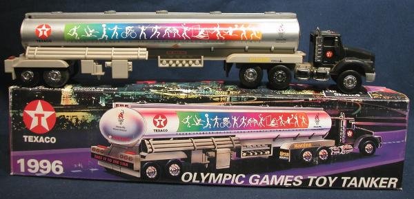 1996 Texaco Gasoline Tanker Toy Tractor Trailer Truck