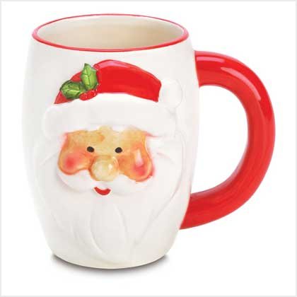 SMILING SANTA MUG
