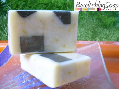 Golden Calendula--Cold Process Handmade Soap Avocado FREE SHIPPING
