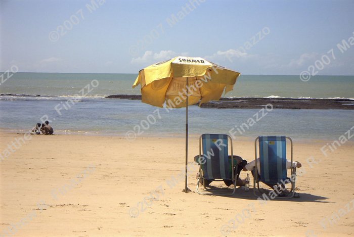 Beach Chairs on Boa Viagem 4 x 6"