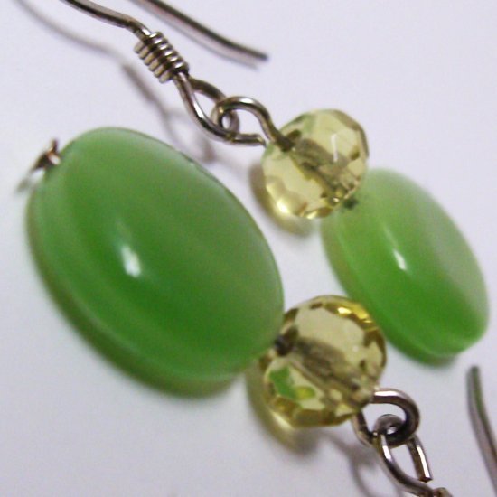Lemon And Lime Glass Earrings