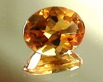 Madeira Citrine gemstone, intense color