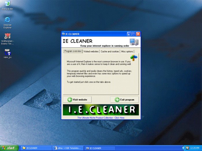 Internet Explorer Cleaner utility MASTER resell rights