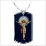 Holy Jesus Dog Tag Necklace