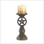 Western Star Candle Holder