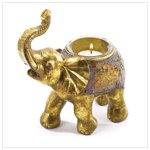 Mosaic Elephant Votive Candleholder