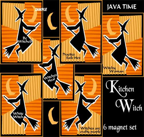 Kitchen Witch Magnets